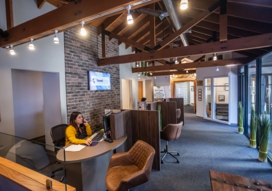 Reception area of Grand Dental - Aurora 