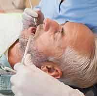 Older man under oral conscious sedation